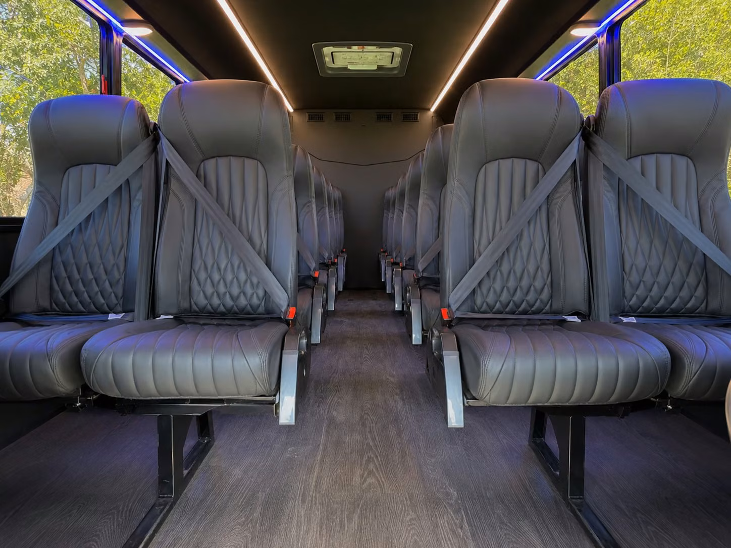 18 passenger minibus interior