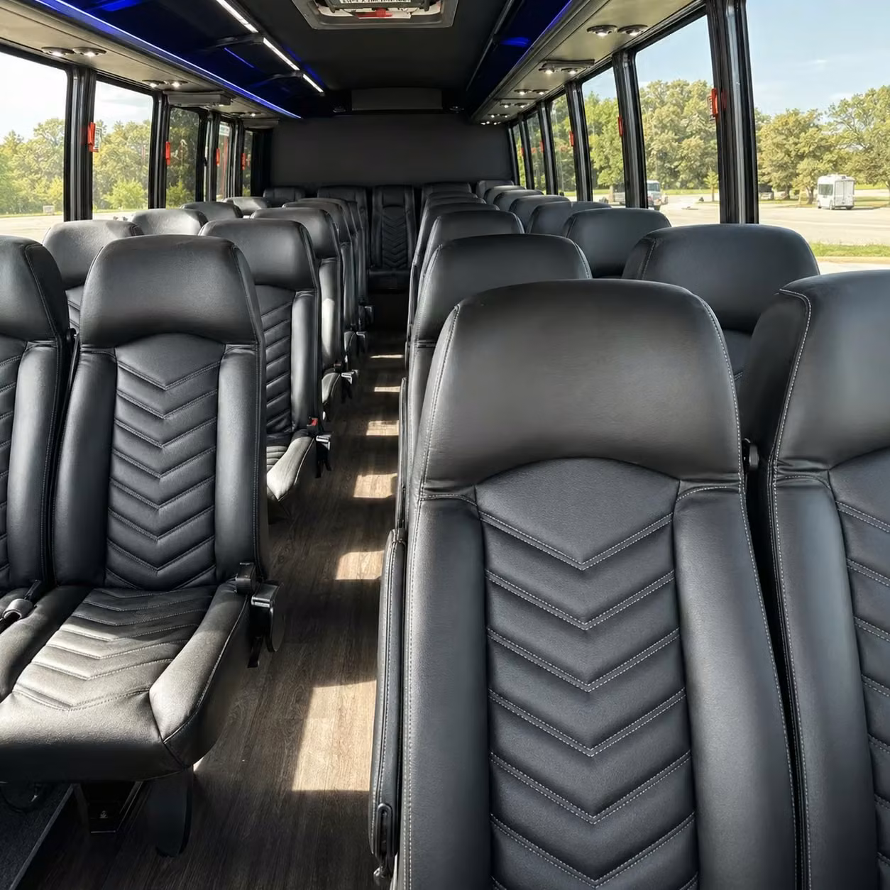 25 passenger minibus inside