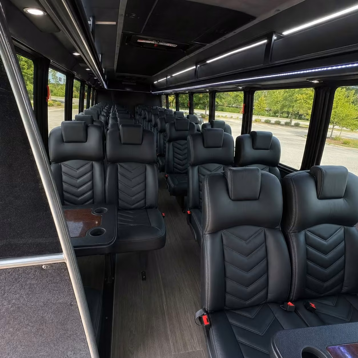 25 passenger minibus interior