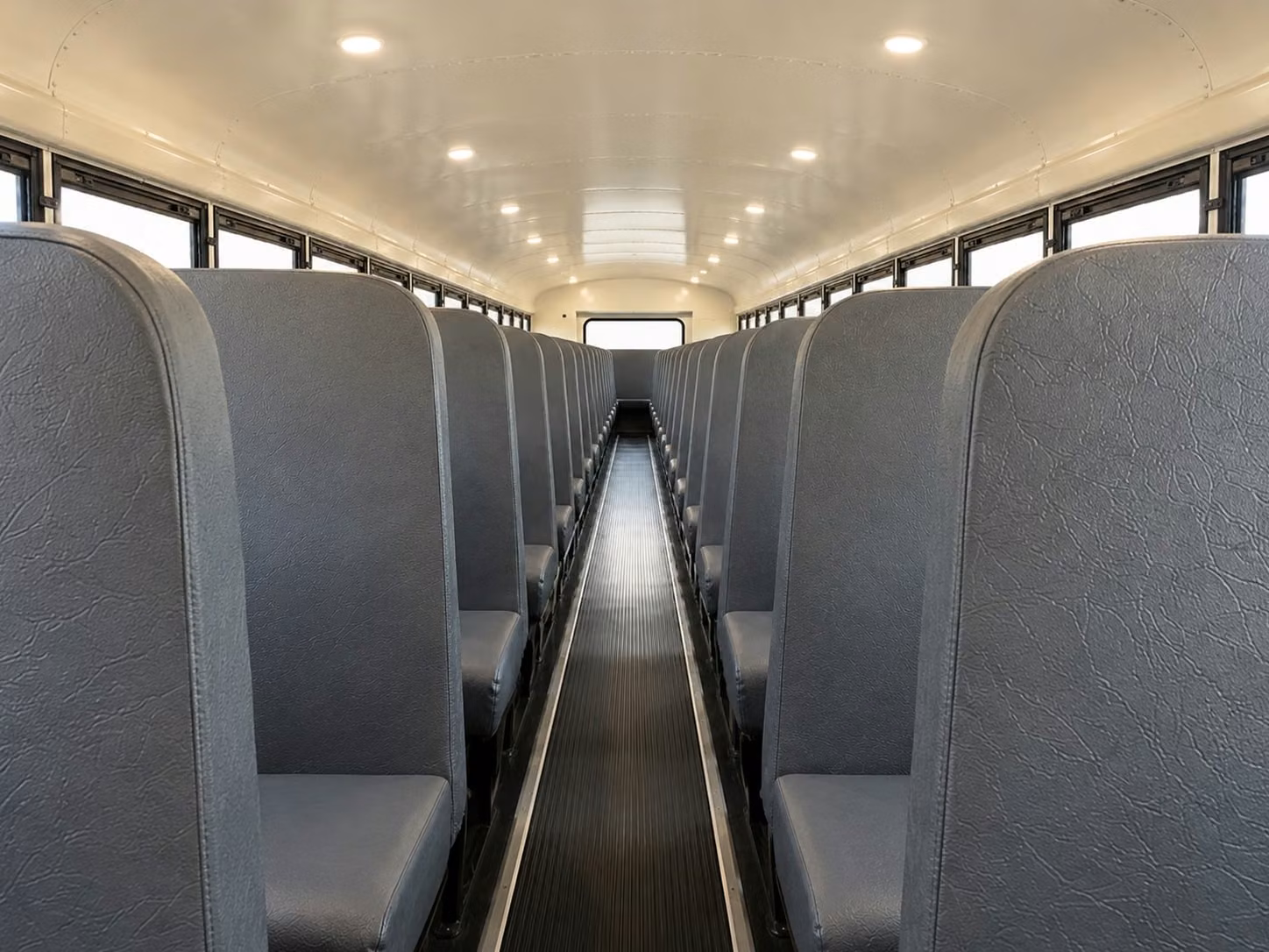 school bus inside