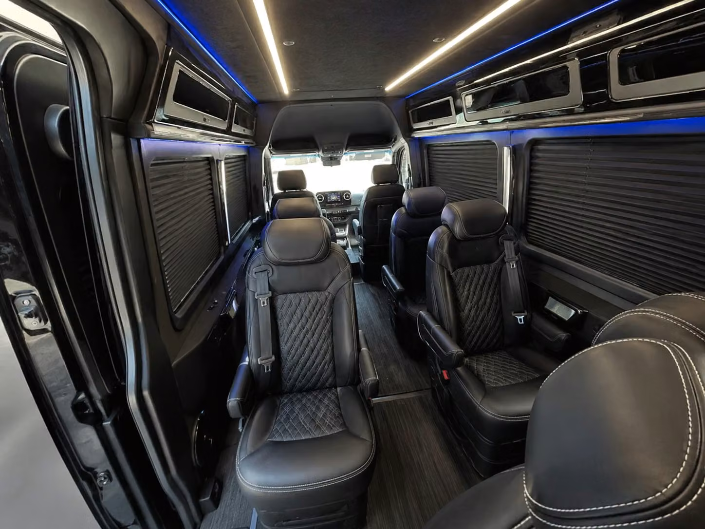 sprinter van with driver inside