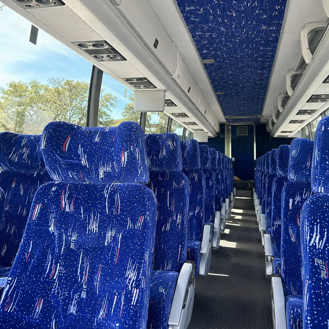 stockton charter bus interior