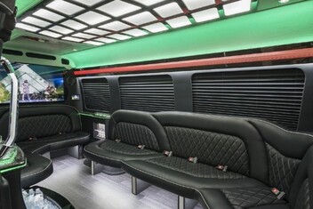 Stockton Sprinter Party Bus Interior